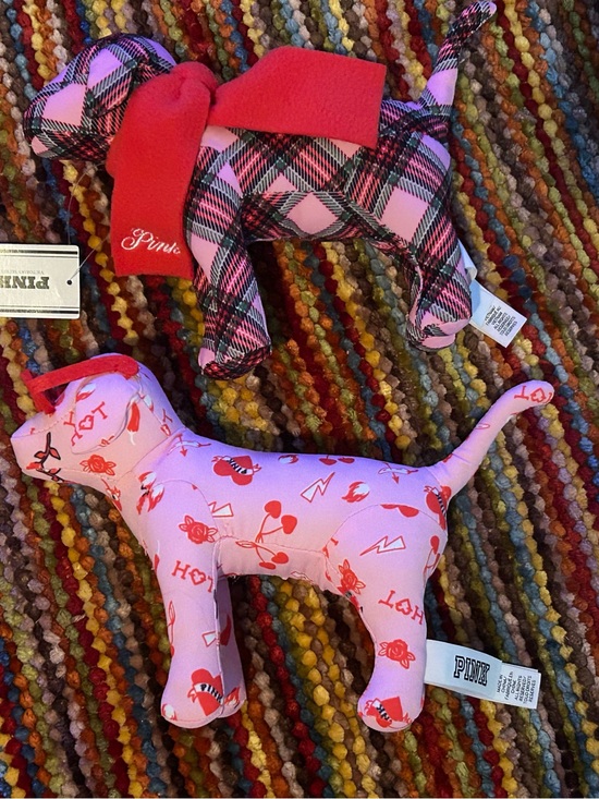 PINK Victoria's Secret Accessories - PINK Victoria's Secret limited edition collectible plush dogs